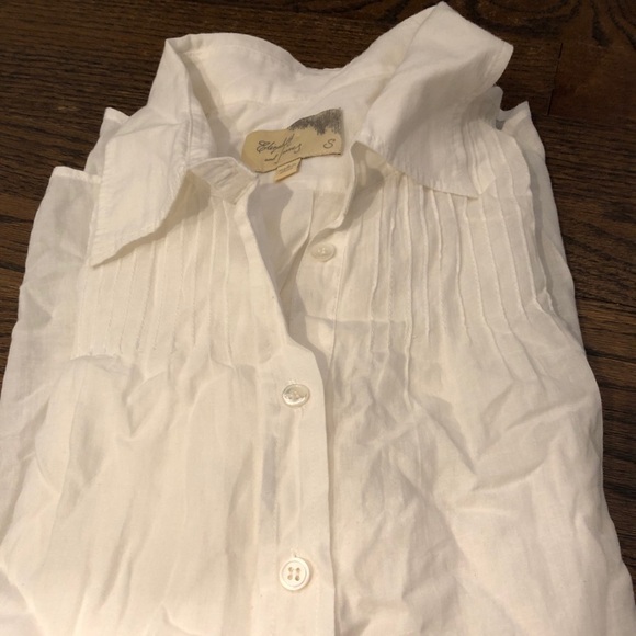 Elizabeth James white button down shirt S 🖤🖤 - Picture 4 of 7